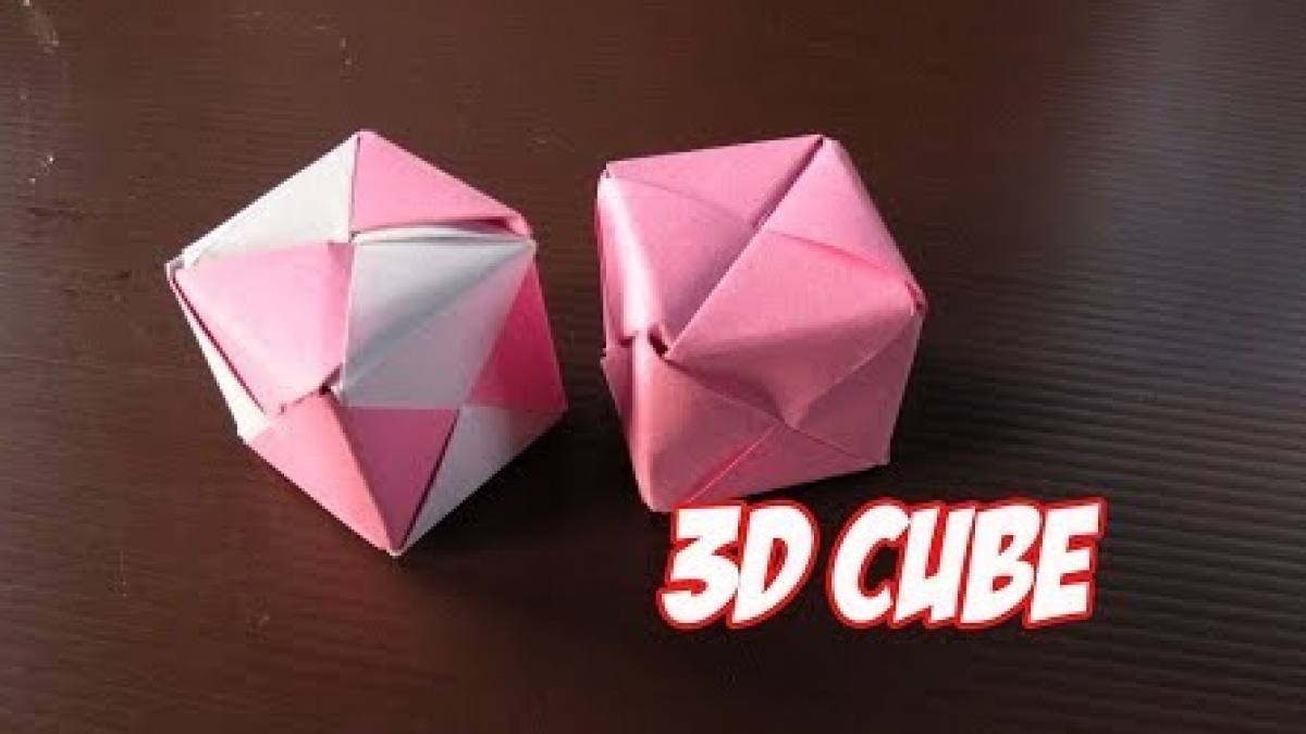 origami 3d cube